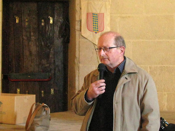 Mr Wicker, Pr&eacute;sident de l'Association La Clastre
